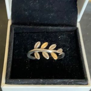 Pandora two tone ring size 60